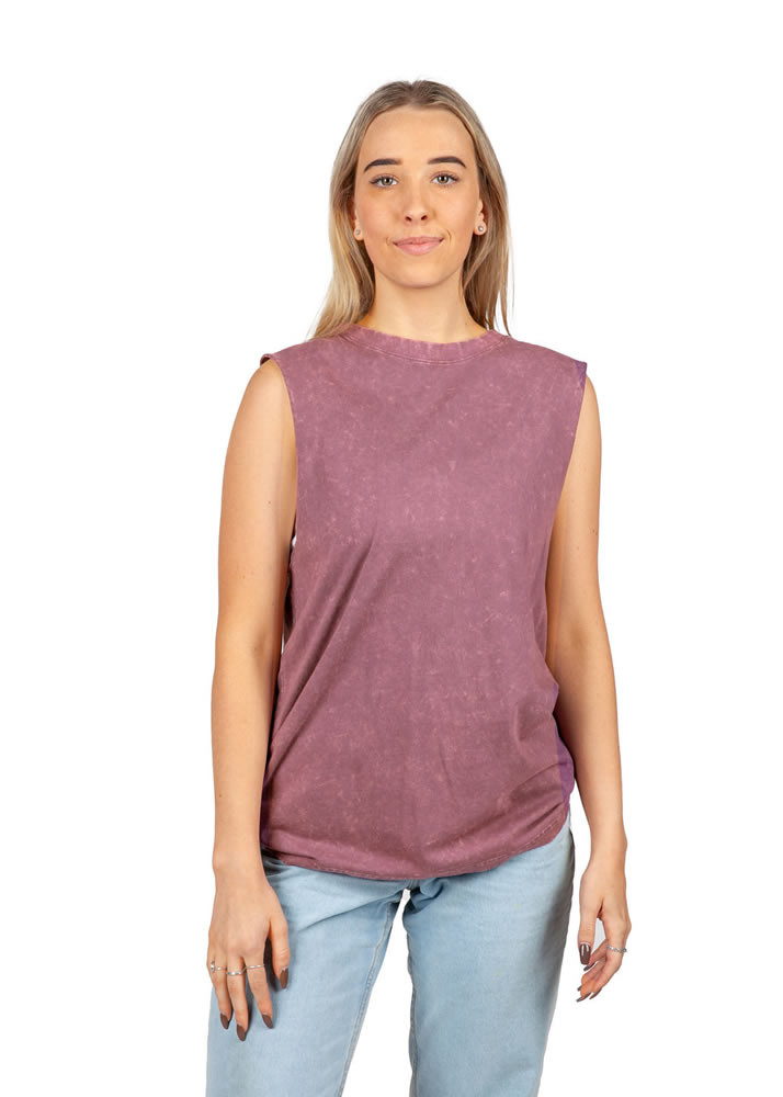 Ladies Stone Washed Tank