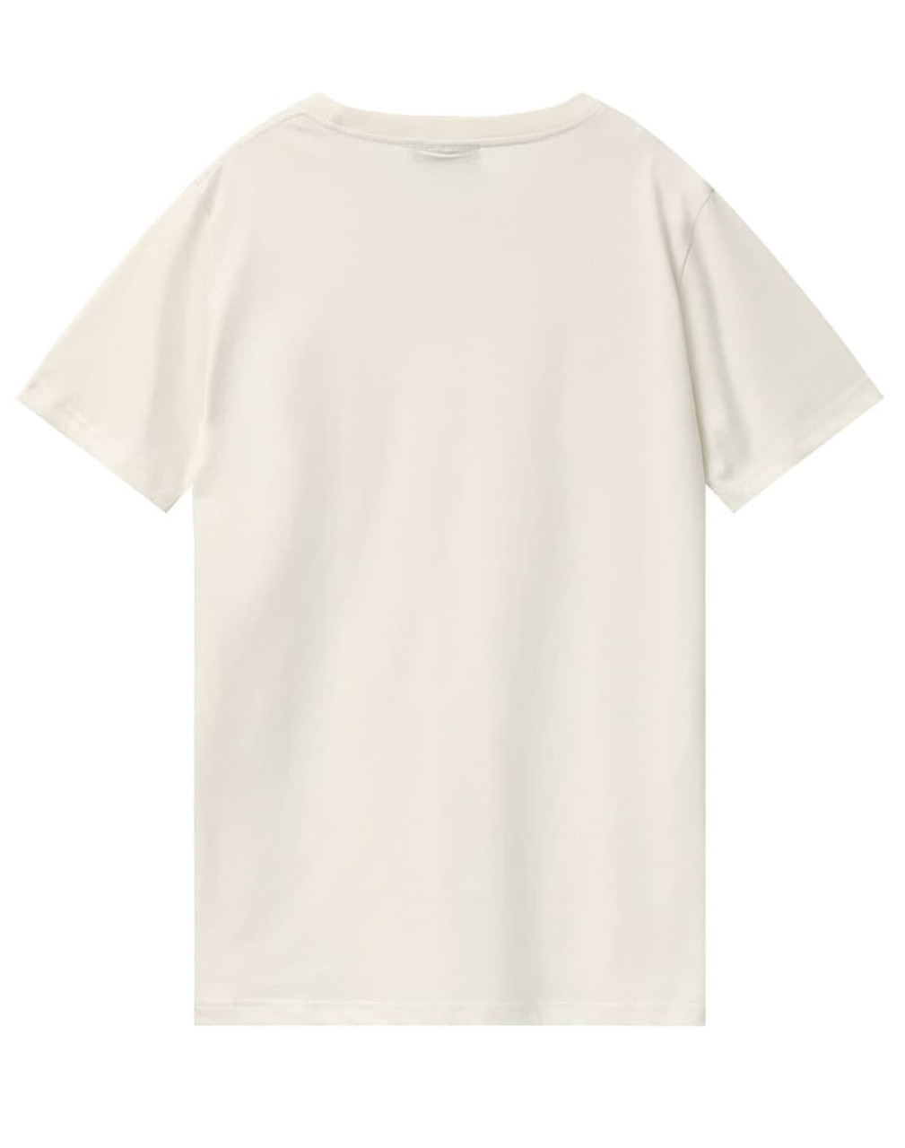 A plain cream-coloured men's premium cotton t-shirt with short sleeves and no visible branding.