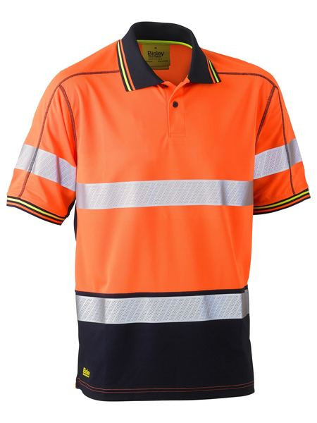 Taped Hi Vis Polyester Mesh Polo