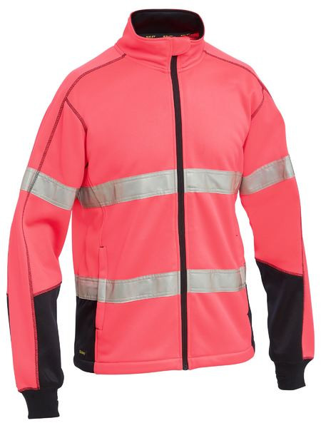 Men's Taped Hi Vis Zip Front Fleece