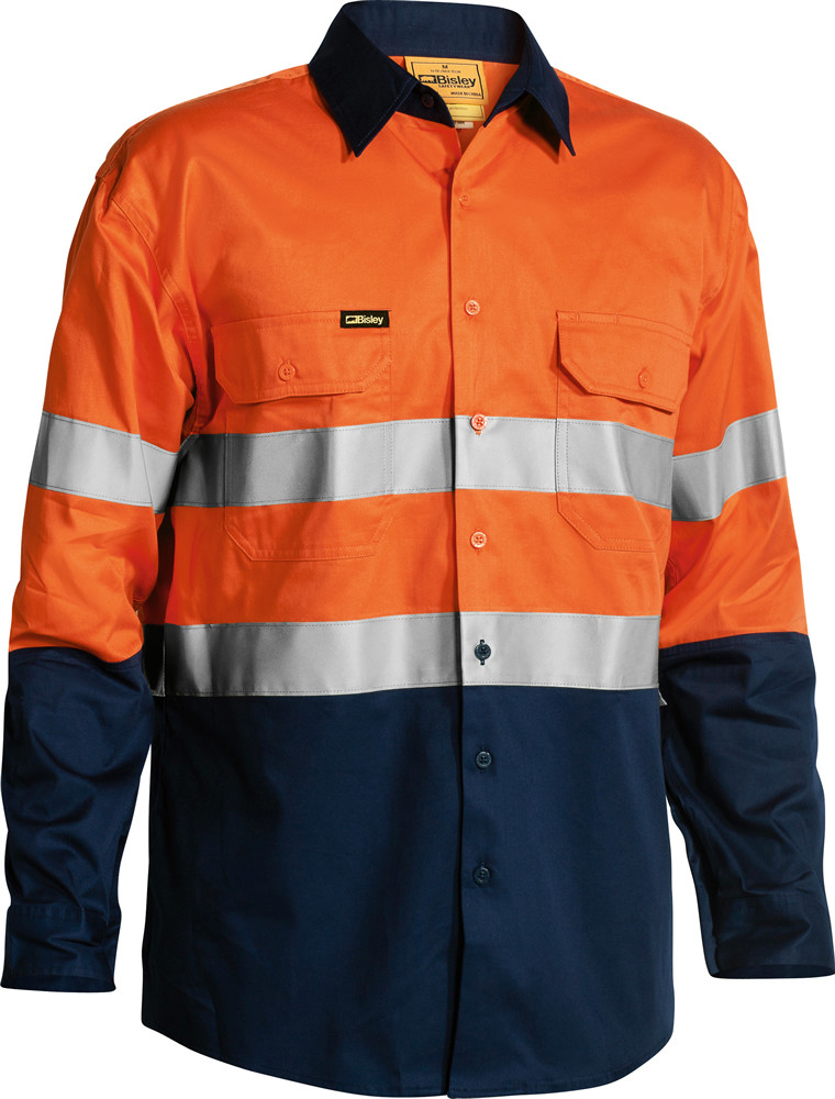 Taped Hi Vis Cool Lightweight Drill Shirt || BS6896