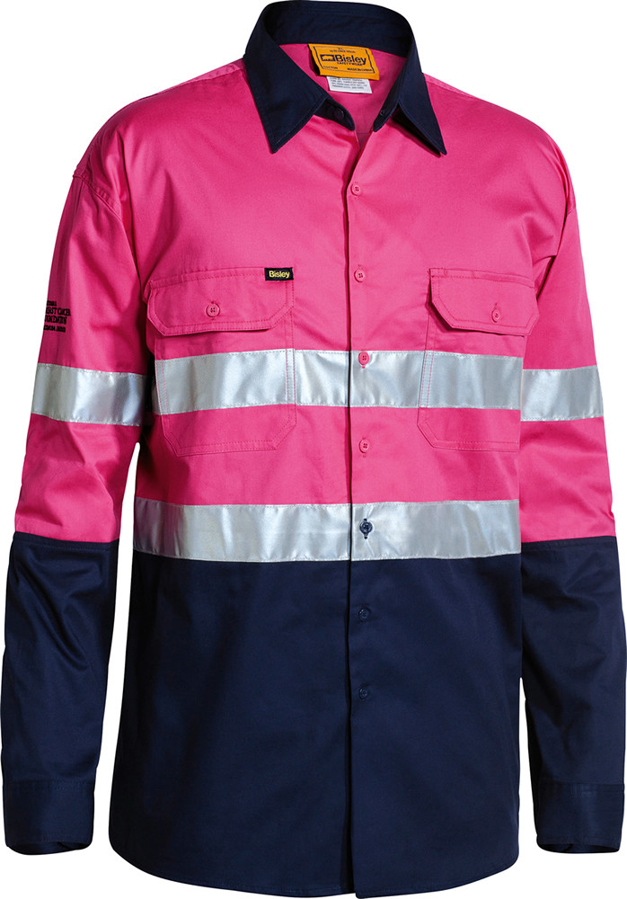 Taped Hi Vis Cool Lightweight Drill Shirt || BS6896