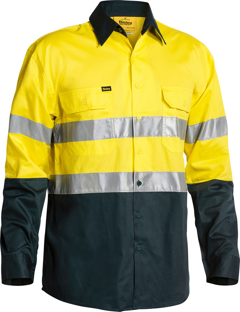 Taped Hi Vis Cool Lightweight Drill Shirt || BS6896