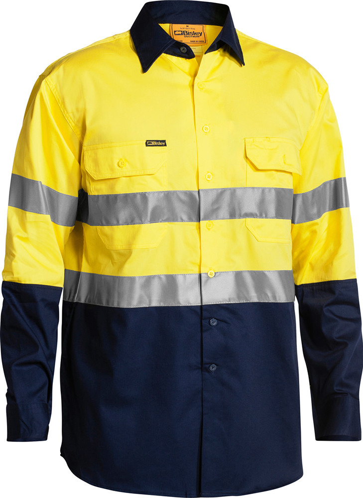Taped Hi Vis Cool Lightweight Drill Shirt || BS6896