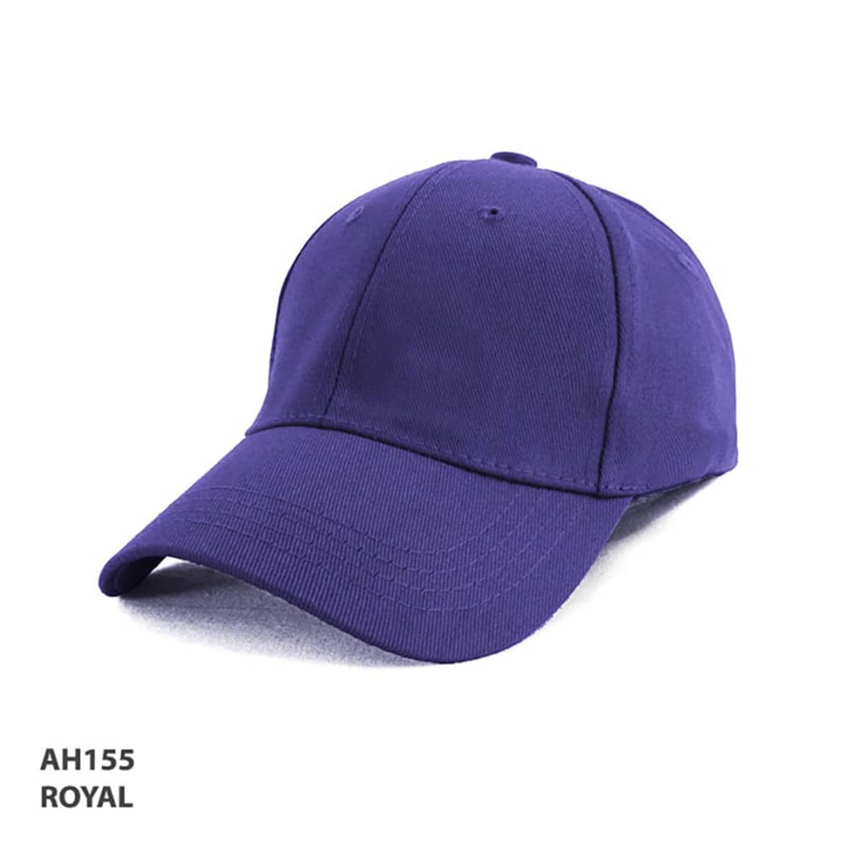 A purple cotton spandex cap with a curved brim and an embroidered logo.