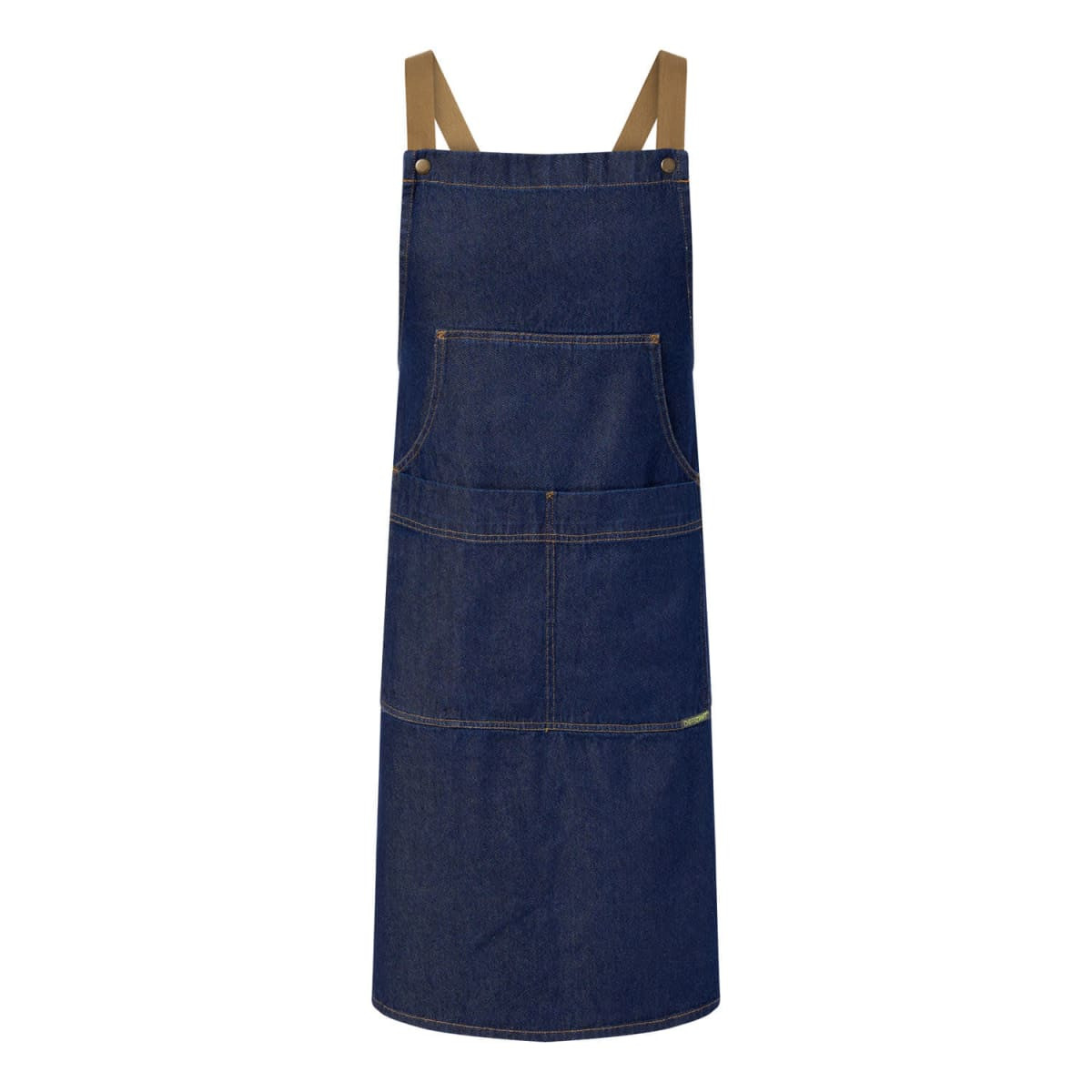 Chefscraft- Denim Bib Apron With Pouch Pkt