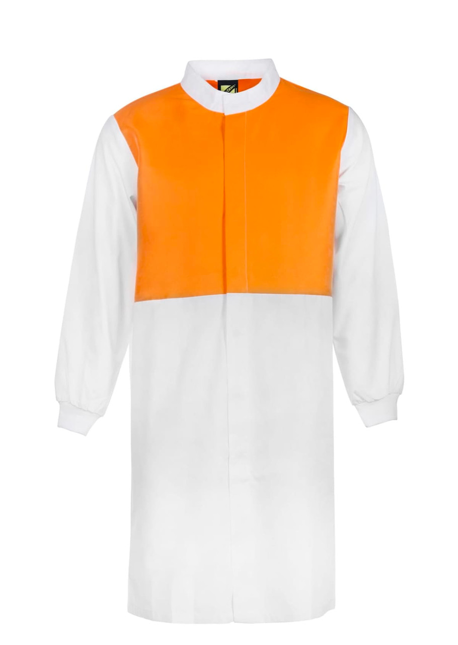 Dustcoat Mandarin Collar Hivis