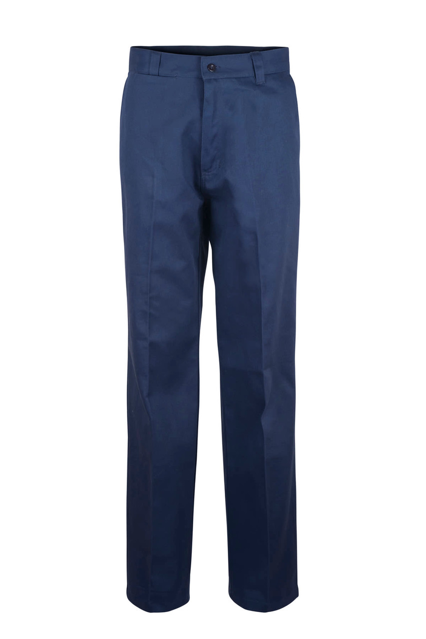 Flat Front Cotton Trouser