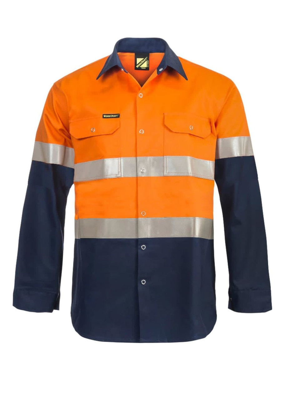Hivis Industrial Tape Shirt-Ls || 74-WS3072