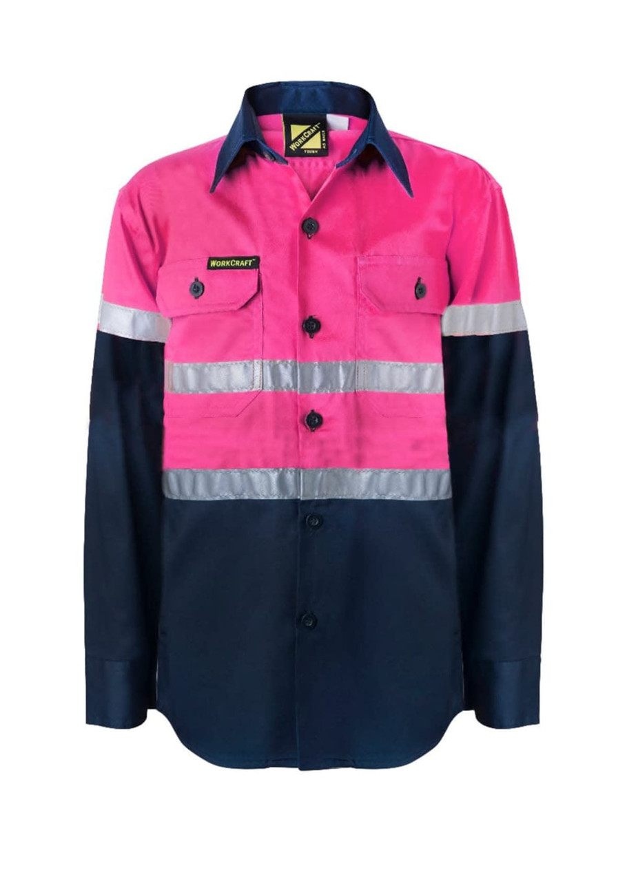 Kids Hi Vis Csr Tape Shirt-Ls || 74-WSK129