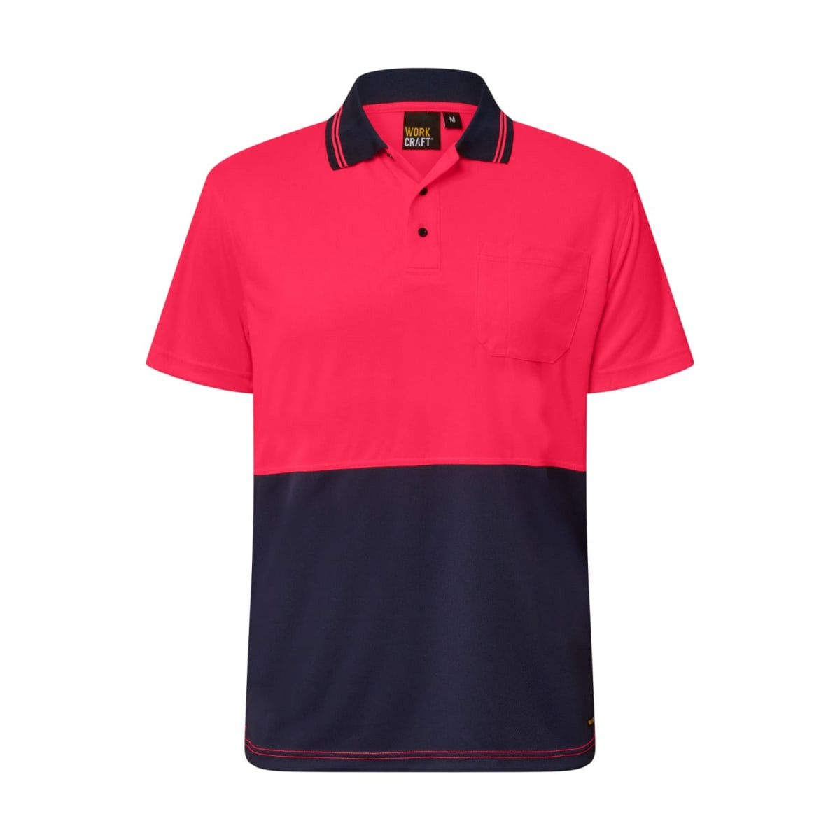 Hivis Two Tone Polo Pocket- Ss