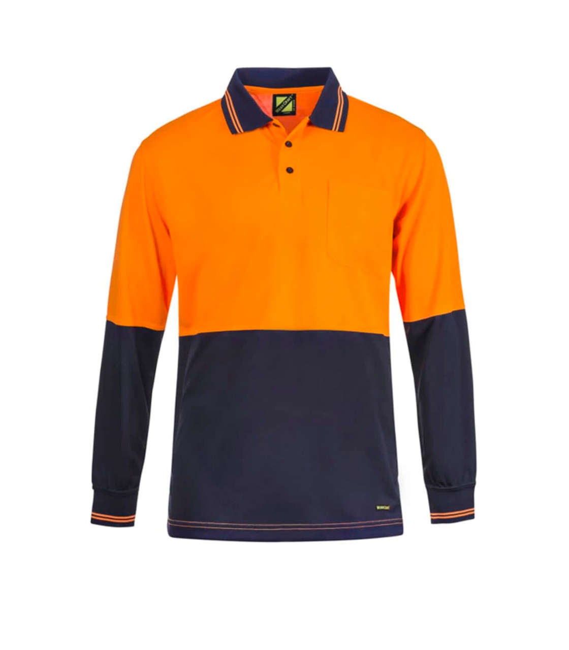 Hivis Cotton Back Polo- Ls