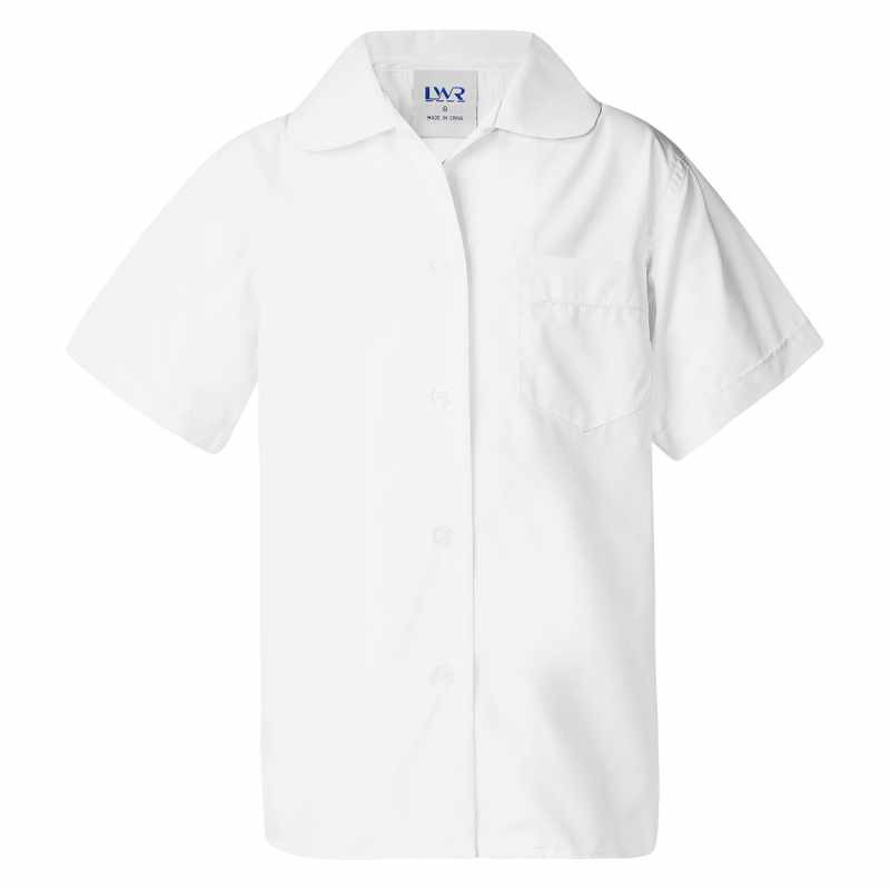 Holman Peter Pan-Collar Short Sleeve School Blouse