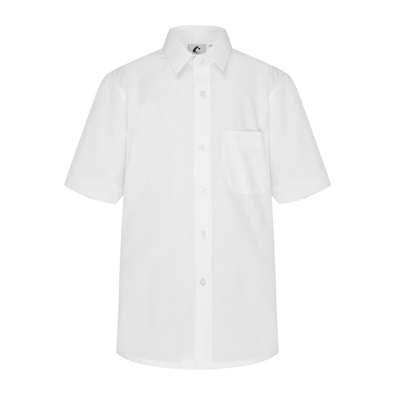 Short Sleeve Shirt with Button Up Collar