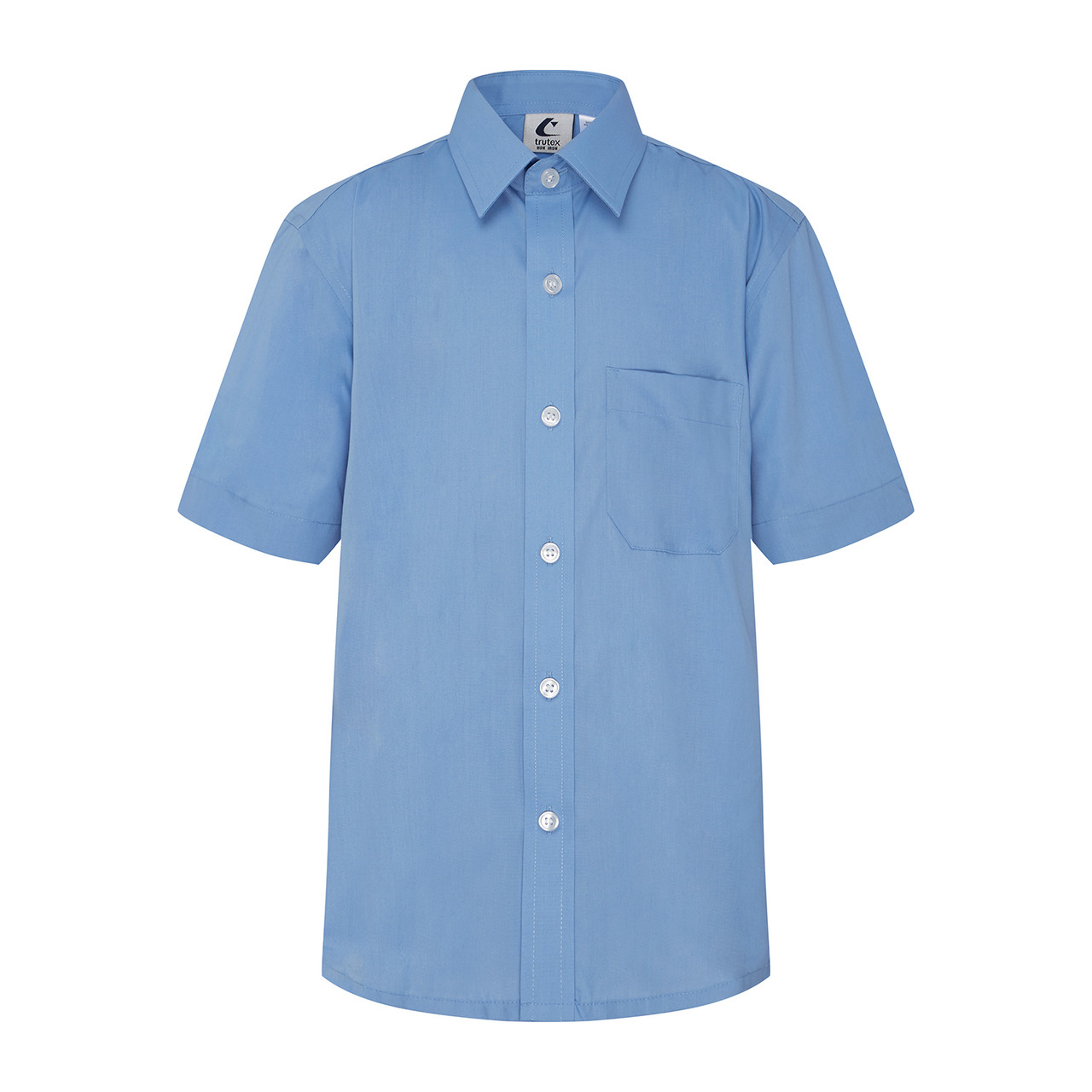 Short Sleeve Shirt with Button Up Collar