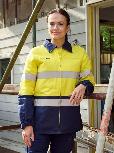 Women's Taped Hi Vis Drill Jacket