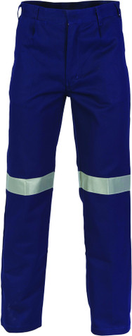 Cotton Drill Pants With 3M R/Tape