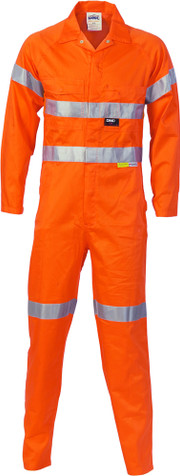 Hi Vis Cotton Coverall with 3M R/Tape