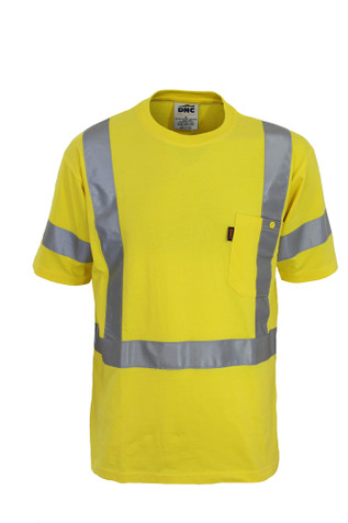 Hi Vis Cotton taped Tee Short Sleeve