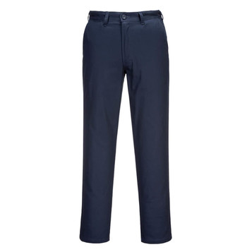Lightweight work pants in navy blue, featuring a classic cut and a logo detail.