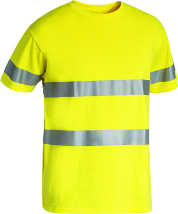 Taped Hi Vis Cotton T-Shirt