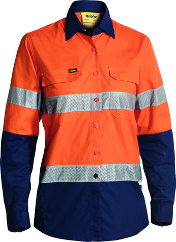 Women's X Airflow Taped Hi Vis Ripstop Shirt L/Sleeve