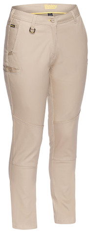 Women's Mid Rise Stretch Cotton Pants