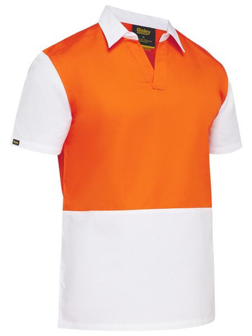 Two Tone Hi Vis V-Neck Short Sleeve Shirt