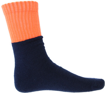 Hi Vis Two Tone Acylic 3 Pack Work Socks