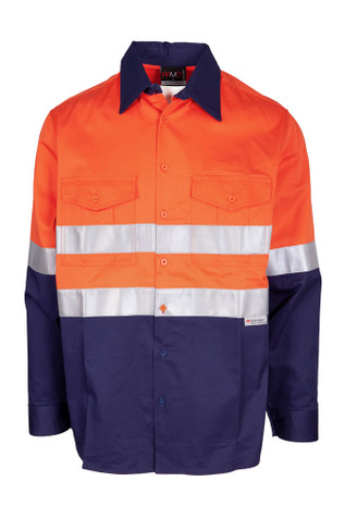 Combed Cotton Drill Long Sleeve Shirt - 3M