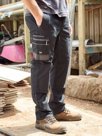 Flx & Move™ Stretch Canvas Elastic Waist Cargo Pants
