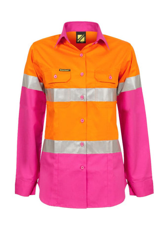 Ladies Hivis Shirt CSR Tape-LS
