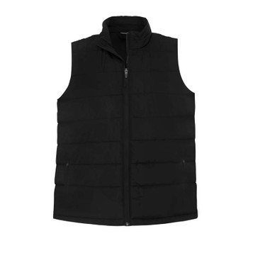 Puffer Vest with Dropped Hem
