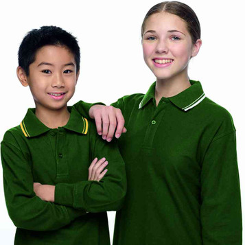 Tait Classic Twin Stripe Polo - Long Sleeve