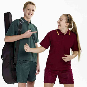 Johnston Classic Twin Stripe Polo - Short Sleeve