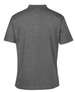 A grey polo shirt with a classic collar and a logo on the back. Suitable for casual or smart-casual wear.