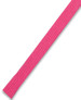 A pink drawcord, with a textured finish, designed for various clothing accessories. Includes a logo.