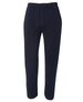 Navy fleece track pants with an elasticised waistband and a branded logo. Suitable for casual wear.