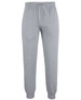 Grey track pants featuring an elasticised waistband and cuffs, with a drawstring. Includes branding on the product.