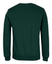 A green jumper with a crew neck and long sleeves, featuring a logo on the back.
