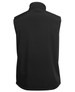 A black three-layer softshell vest featuring a high collar and no visible branding.