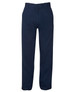 Navy blue work trousers featuring a classic design, with pockets and a branded logo. Suitable for workwear.