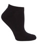 A black ankle sock with ribbed texture, part of a five-pack of Pdm Sport socks.