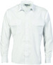 Epaulette Polyester Blend Work Shirt - Long Sleeve