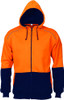 Hi Vis Contrast Piping Fleecy Hoodie