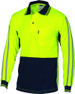 Hi Vis Cool-Breathe Stripe Polo - Long Sleeve
