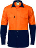 Hi Vis Two Tone Drill Shirt with Press Studs