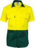 Hi Vis Two Tone Cool-Breeze Cotton Shirt - Short Sleeve