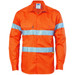 Hi Vis Cool-Breeze Cotton Shirt with 3M 8910 R/Tape - Long Sleeve