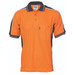 Hi Vis Poly/Cotton Contrast Panel Polo - Short Sleeve